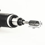 5 X SC-3 - 1/4" Shank - Double Cut Tungsten Carbide - For Wood, Hard Metal And Most Materials
