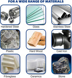10x SB-5 - 1/4" Shank - Double Cut Tungsten Carbide - For Wood, Hard Metal And Most Materials