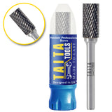5 X SA-3 - 1/4" Shank - Double Cut Tungsten Carbide - For Wood, Hard Metal And Most Materials